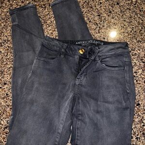 American Eagle Outfitters Women's Dark Gray Skinny Jeans